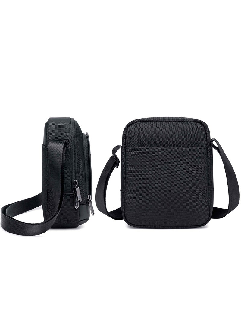 ARCTIC HUNTER Unisex Sling Bag Water Resistant Stylish Anti-Theft Shoulder Side Bag for Men and Women with iPad Shockproof Compartment, K00689, Black - Image 4