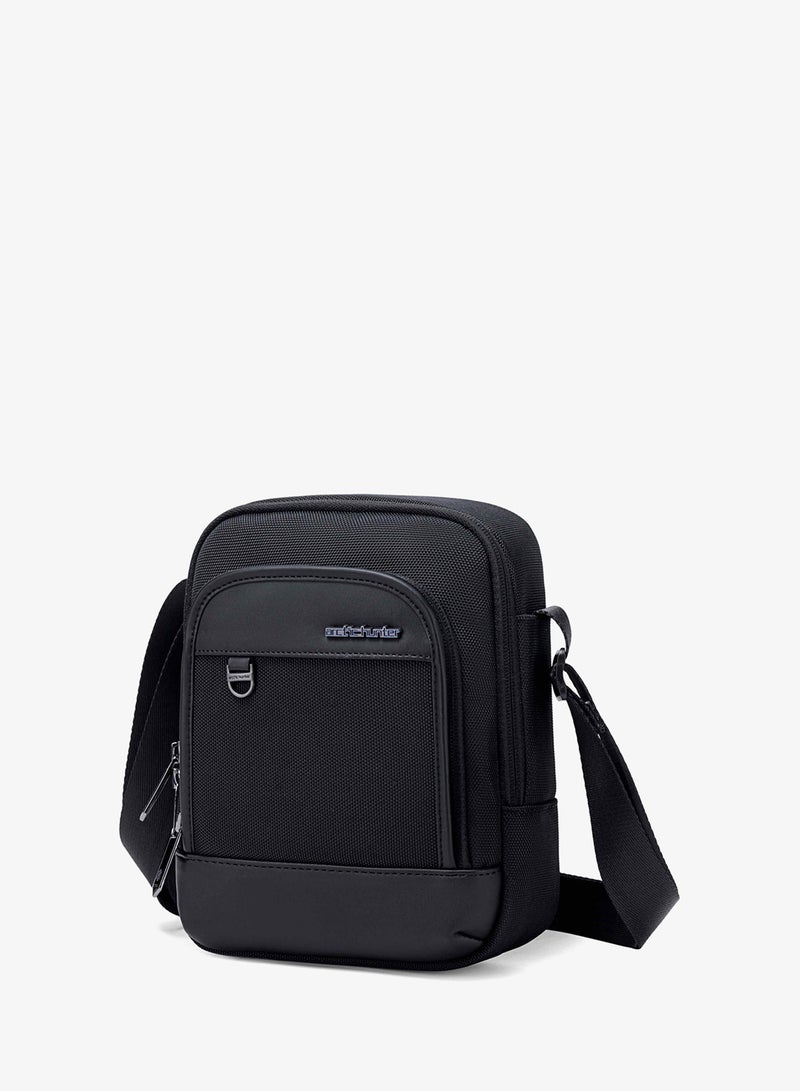 ARCTIC HUNTER Unisex Sling Bag Water Resistant Stylish Anti-Theft Shoulder Side Bag for Men and Women with iPad Shockproof Compartment, K00689, Black - Image 1