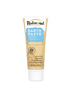 Redmond Earthpaste Natural Nonfluoride Toothpaste 4 Ounce Tube (3 Pack Peppermint)  - Image 1