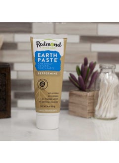 Redmond Earthpaste Natural Nonfluoride Toothpaste 4 Ounce Tube (3 Pack Peppermint)  - Image 2