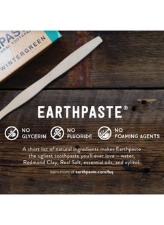 Redmond Earthpaste Natural Nonfluoride Toothpaste 4 Ounce Tube (3 Pack Peppermint)  - Image 5