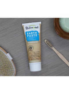 Redmond Earthpaste Natural Nonfluoride Toothpaste 4 Ounce Tube (3 Pack Peppermint)  - Image 3
