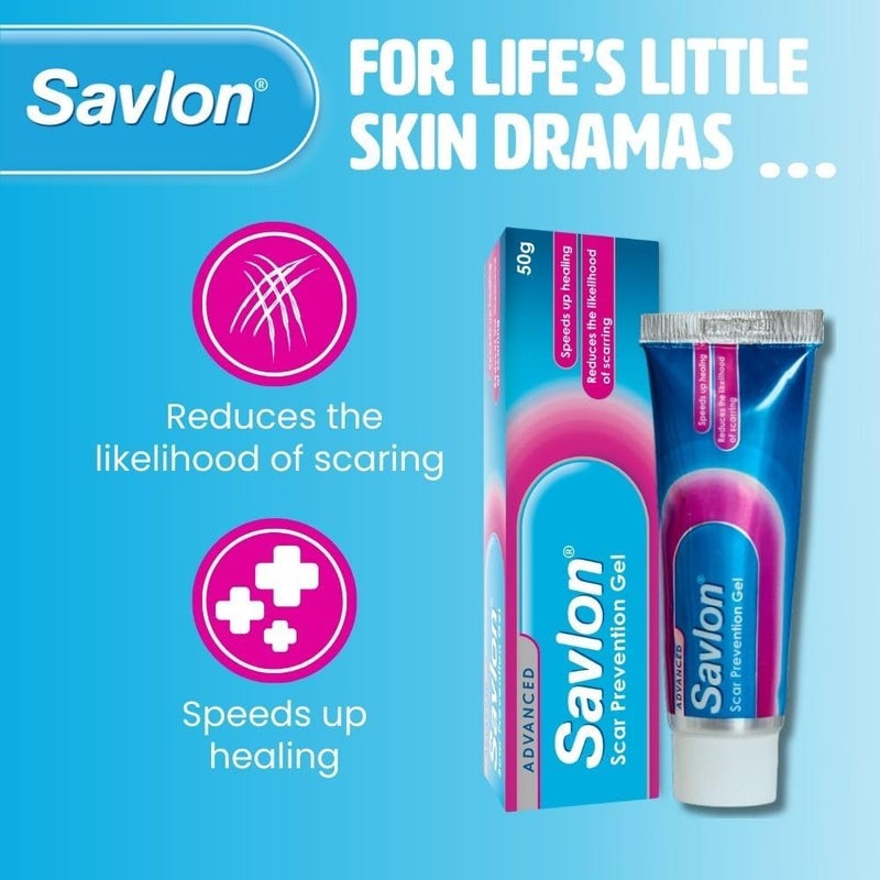 Savlon Scar Prevention Gel Helps Soothe Minor Wounds Superficial Burns Speeds Up Healing and Reduces Likelihood of Scarring 50g 1 pack - Image 2