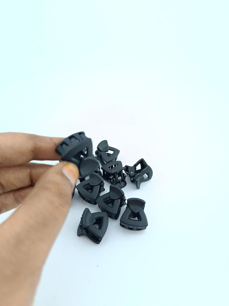 advancedestore Black Small HairClaw Clips for Girls and Women Small Size Butterfly hair clutch and clips for women Pack of 24 - Image 2