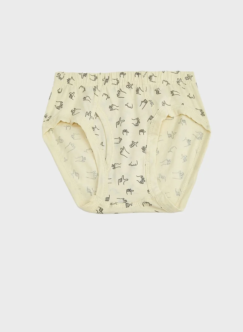 Pinata Pack Of 5 Printed Boys Brief