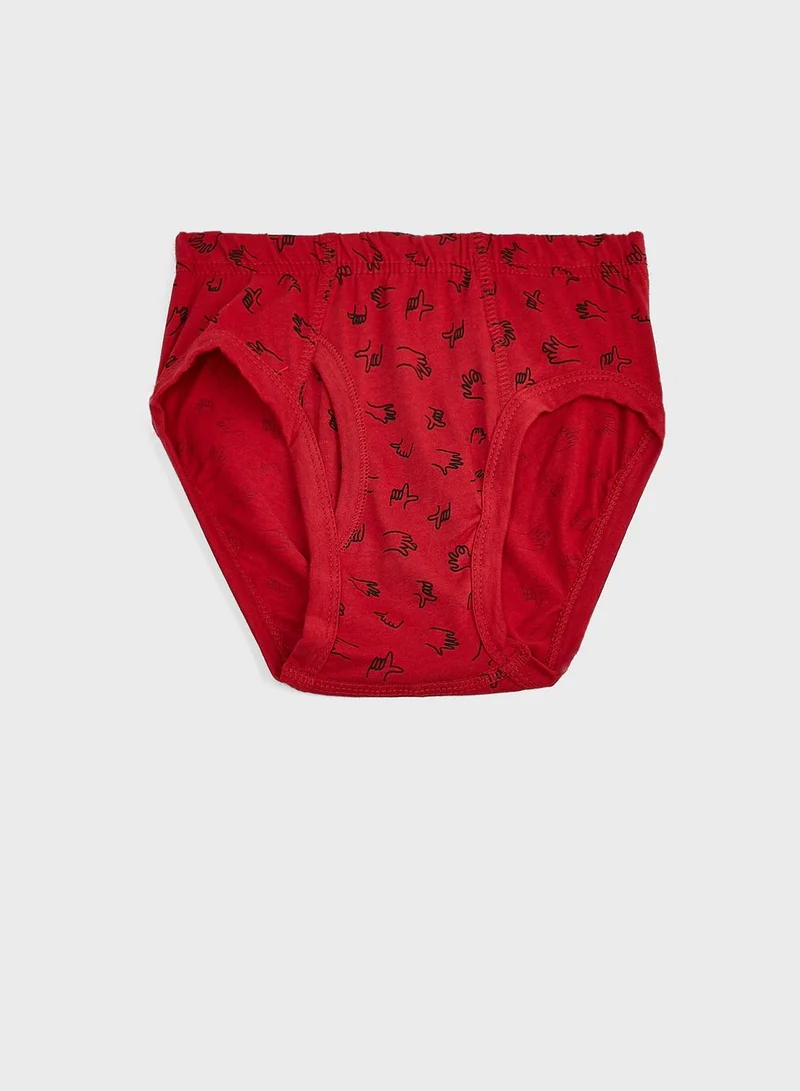 Pinata Pack Of 5 Printed Boys Brief