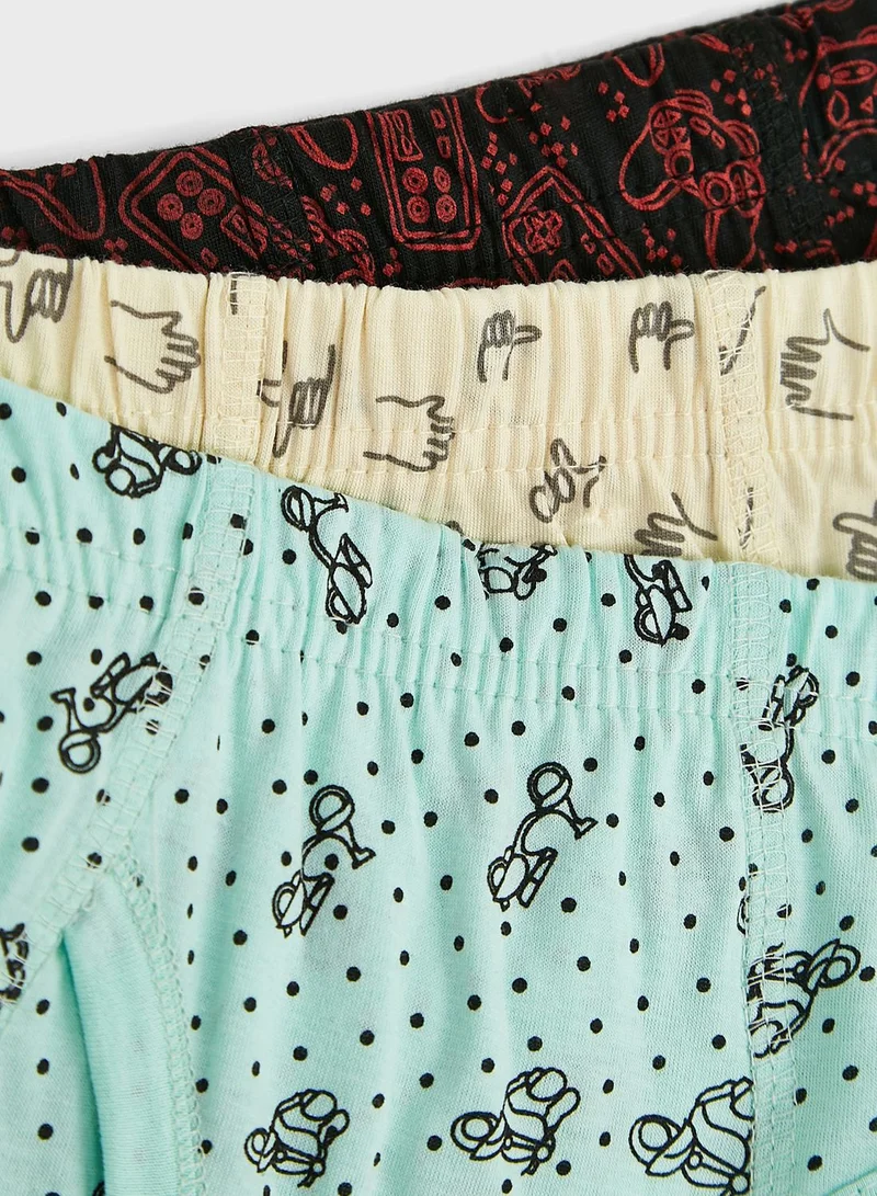 Pinata Pack Of 5 Printed Boys Brief