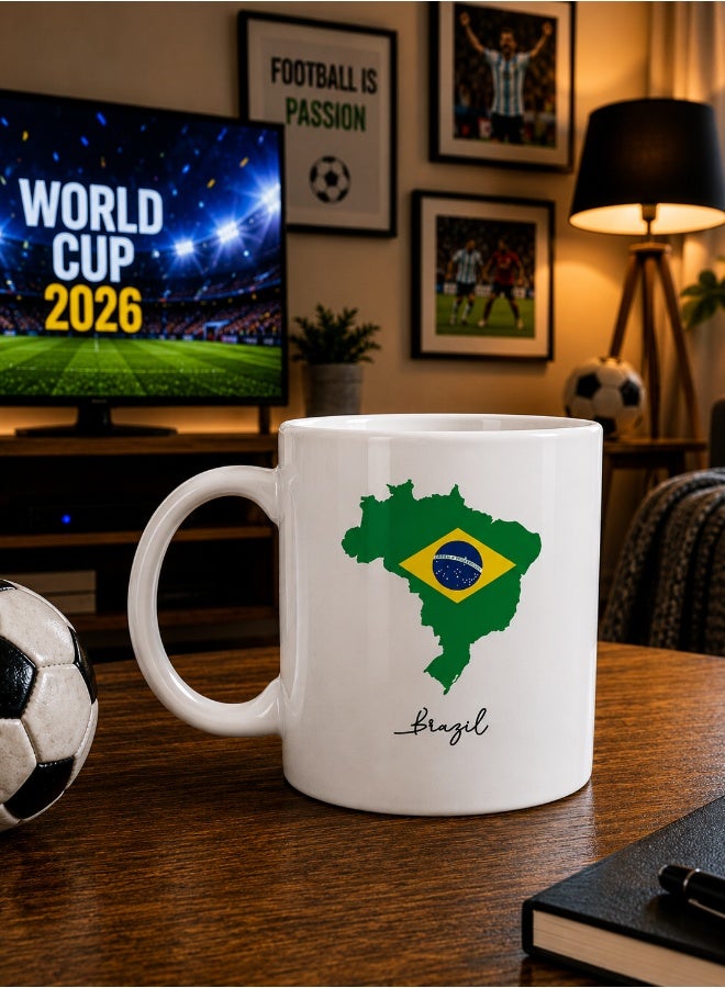 Share the Love Brazil, Fifa World Cup 2026, Coffee Mug - Image 2
