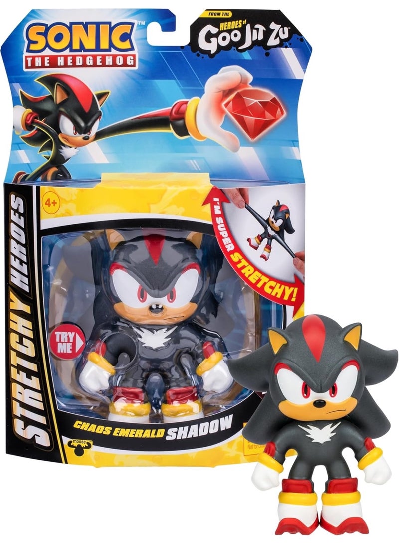 جوو جيت زو مجسم البطل القابل للتمدد "شادو" (Shadow) من سلسلة Heroes of Goo Jit Zu - إصدار Sonic the Hedgehog وChaos Emerald. - Image 1