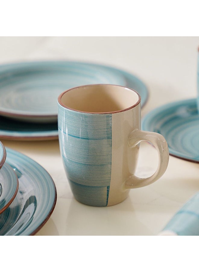 DANUBE HOME Apollo 16-Piece Hand Painted Stoneware Dinner Set – Artistic Durable Dinnerware with Plates, Bowls & Mugs, Perfect for Family Meals, Parties, Restaurants & Everyday Use - Image 4