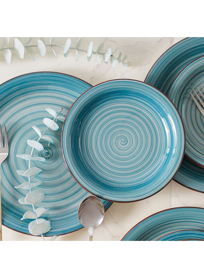 DANUBE HOME Apollo 16-Piece Hand Painted Stoneware Dinner Set – Artistic Durable Dinnerware with Plates, Bowls & Mugs, Perfect for Family Meals, Parties, Restaurants & Everyday Use - Image 2
