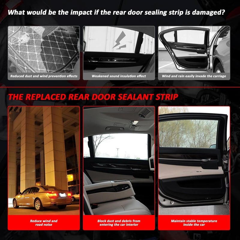 Bomunik Rear Door Sealing Rubber for BMW 7 Series - Image 5