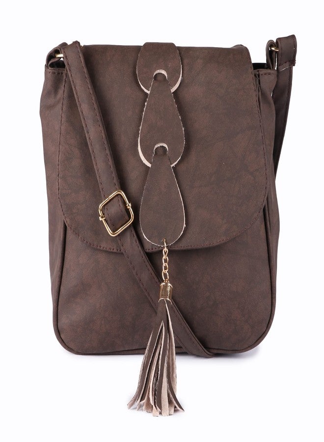 Peafowl Women Sling Bag With Adjustable strap | handbag | purse |Side Sling bag | Tassel Sling Bag - Image 2