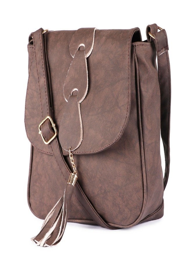 Peafowl Women Sling Bag With Adjustable strap | handbag | purse |Side Sling bag | Tassel Sling Bag - Image 1