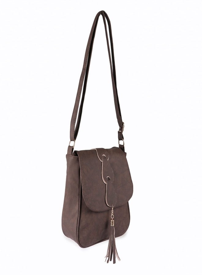 Peafowl Women Sling Bag With Adjustable strap | handbag | purse |Side Sling bag | Tassel Sling Bag - Image 4