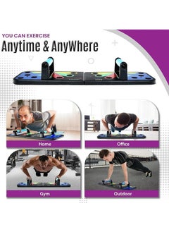 RAQTA Push Up Board for Men & Women, Multi-Function Foldable Press Board, Muscle Max Push Up Handles, Fitness Strength & Exercise Training Equipment for Home Workout | Portable Gym For Chest, Abdominal  - Image 4
