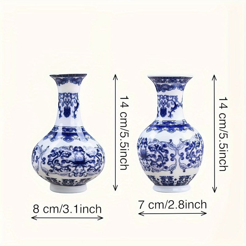 Handmade White Porcelain Vase Style B for Home Décor Gift Hydroponic Flower Arrangement - Image 3