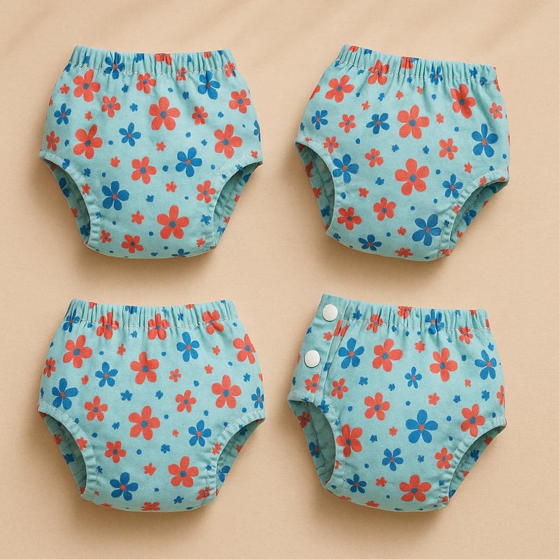 Laee cute “Reusable Baby Swim Diapers | Adjustable & Washable Cloth Training Pants | Leak-Proof, Eco-Friendly | Pack of 2 (pink+blue) - Image 3