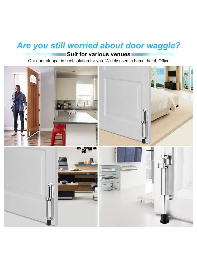 Metal Spring-Loaded Door Stopper with Foot Control - Floor Holder for Indoor and Outdoor Use, Ideal for Balcony and Gate Doors - Image 5