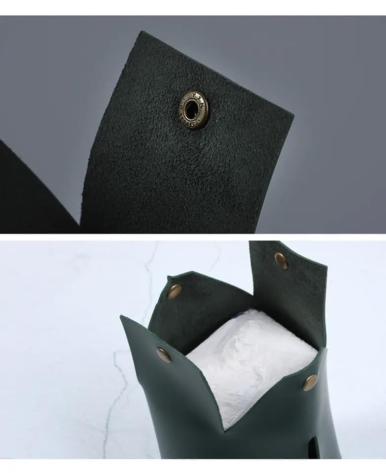 Casakit غطاء صندوق المناديل كاسا كيت مستطيل حديث من جلد PU (أخضر) - Image 5