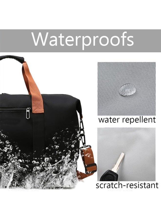 حقيبة سفر، حقيبة أمتعة، حقيبة سفر كبيرة السعة مع فصل رطب وجاف، حقيبة سفر خارجية كاجوال، حقيبة يوغا لياقة بدنية نسائية، حقيبة ليلية لعطلة نهاية الأسبوع - Image 5