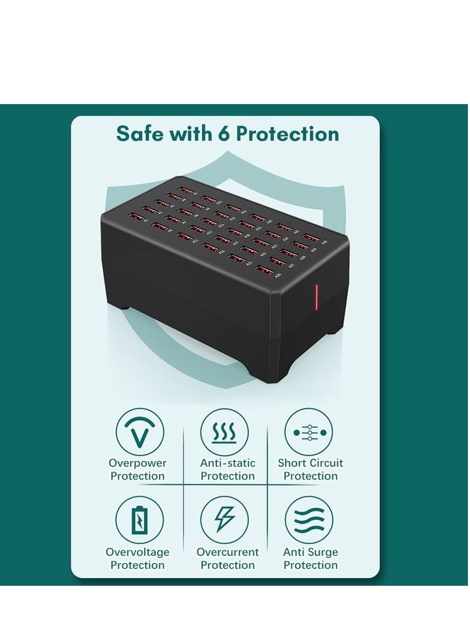 USB Charging Station USB Plug Charger 30-port Desktop - Image 5