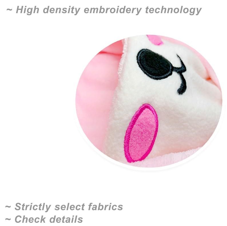 Richmen Cute Bunny Hat for Kids Winter Thick Hat and Scarf Set Moving Ears Balaclava for Boys Girls Beanie Mask Rabbit Hats 3 in 1 Winter hat (4-16 Years) - Image 5