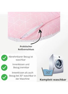 Moro Moro Twin Nursing Pillow, U-Shaped Multifunctional Support with Washable Cover  - Image 2