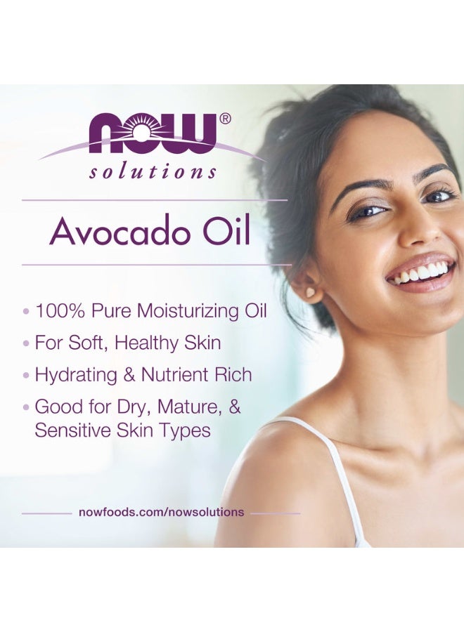 Now Solutions Avocado Oil 100% Pure Moisturizing Oil 118 ml - Image 4