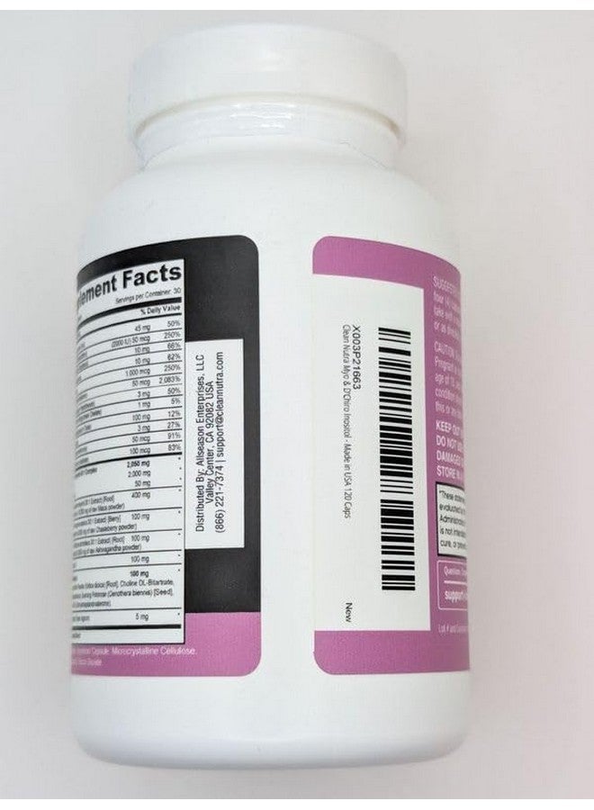 Clean Nutraceuticals Myo-Inositol & D-Chiro Inositol 2050mg Fertility Supplement 40:1 Ratio - Prenatal Vitamins for Women with Ashwagandha Maca Root Vitex Chasteberry Iron DHA Folic Acid DIM Zinc (1) - Image 5