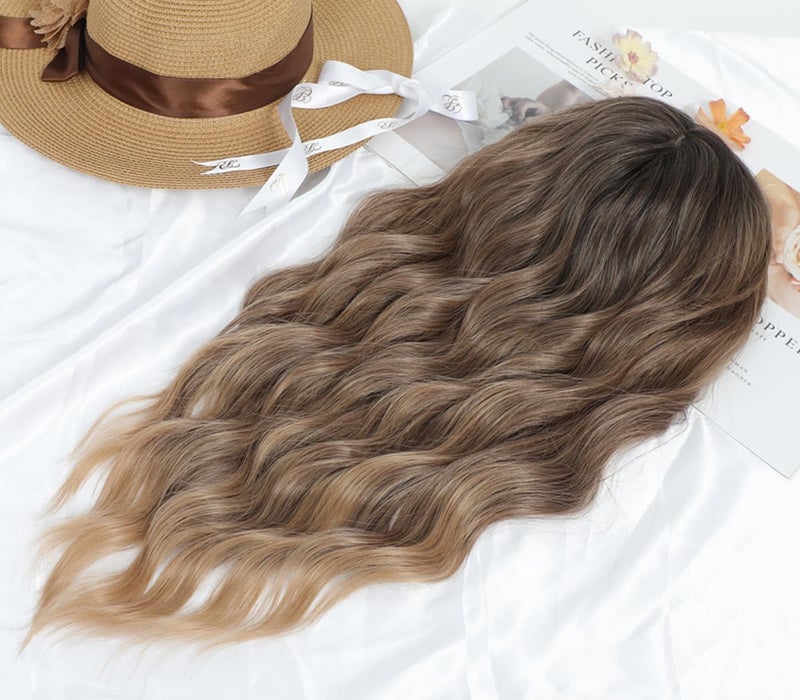 gulagula 20" Wavy Hair Topper 6.5"x6.5" Base Size Hair Toppers for Women Synthetic Hairpieces for Women with Thinning hair Wavy Clip In - Image 5