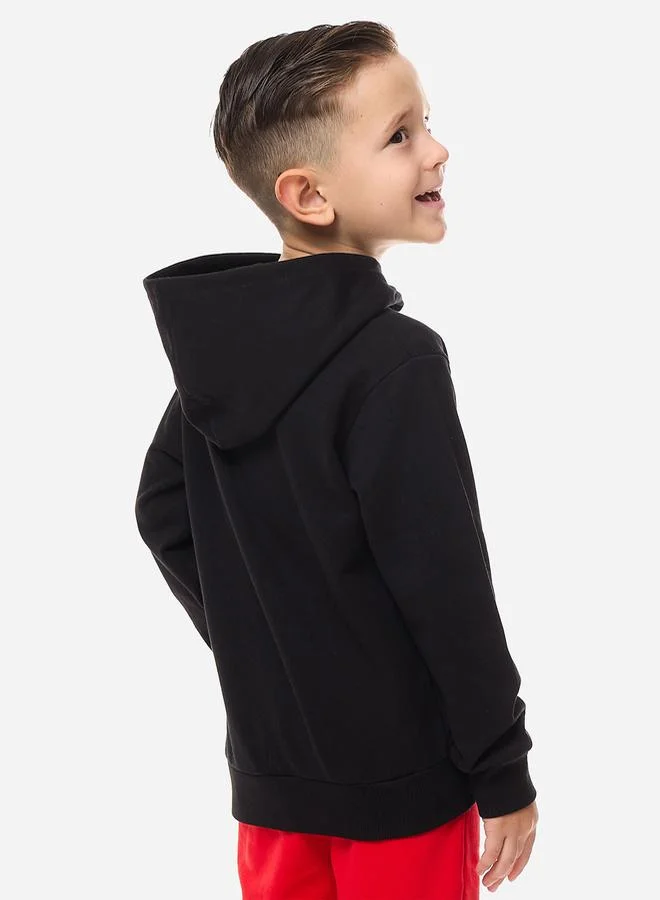victor and jane Graphic Print Regular Fit Hoodie by Styli
