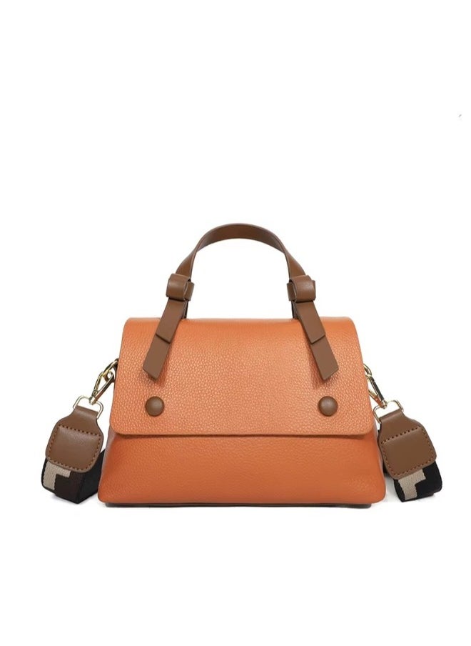Rup Art Luxury Leather Women’s Handbag – Double Compartment Shoulder & Crossbody Bag, Fashion Square Messenger Bag for Ladies  - Image 1