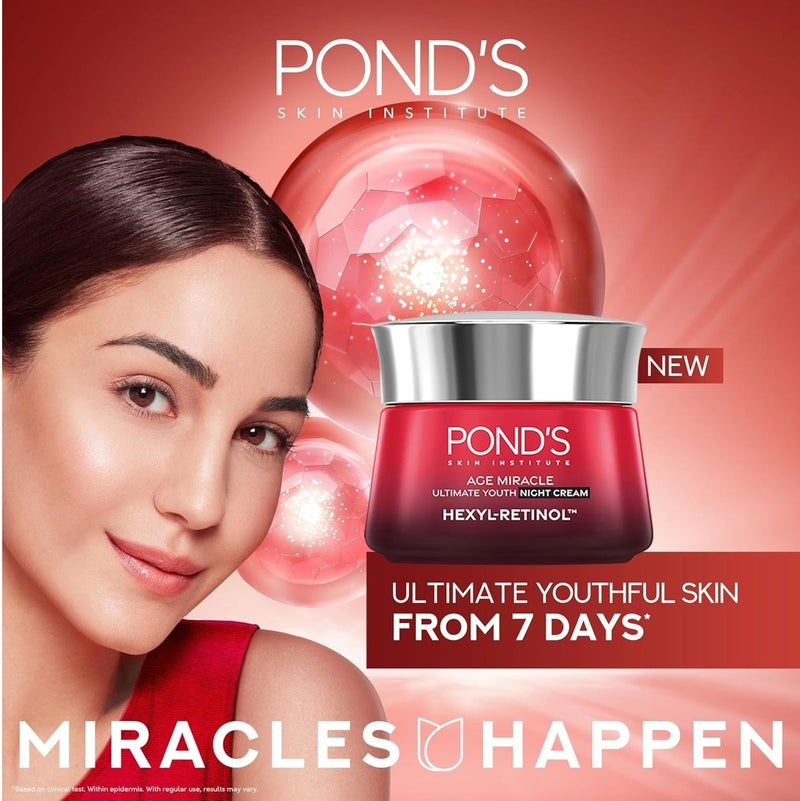 Pond's Age Miracle Ultimate Youth Night Cream with Hexyl Retinol, 45g - Image 5