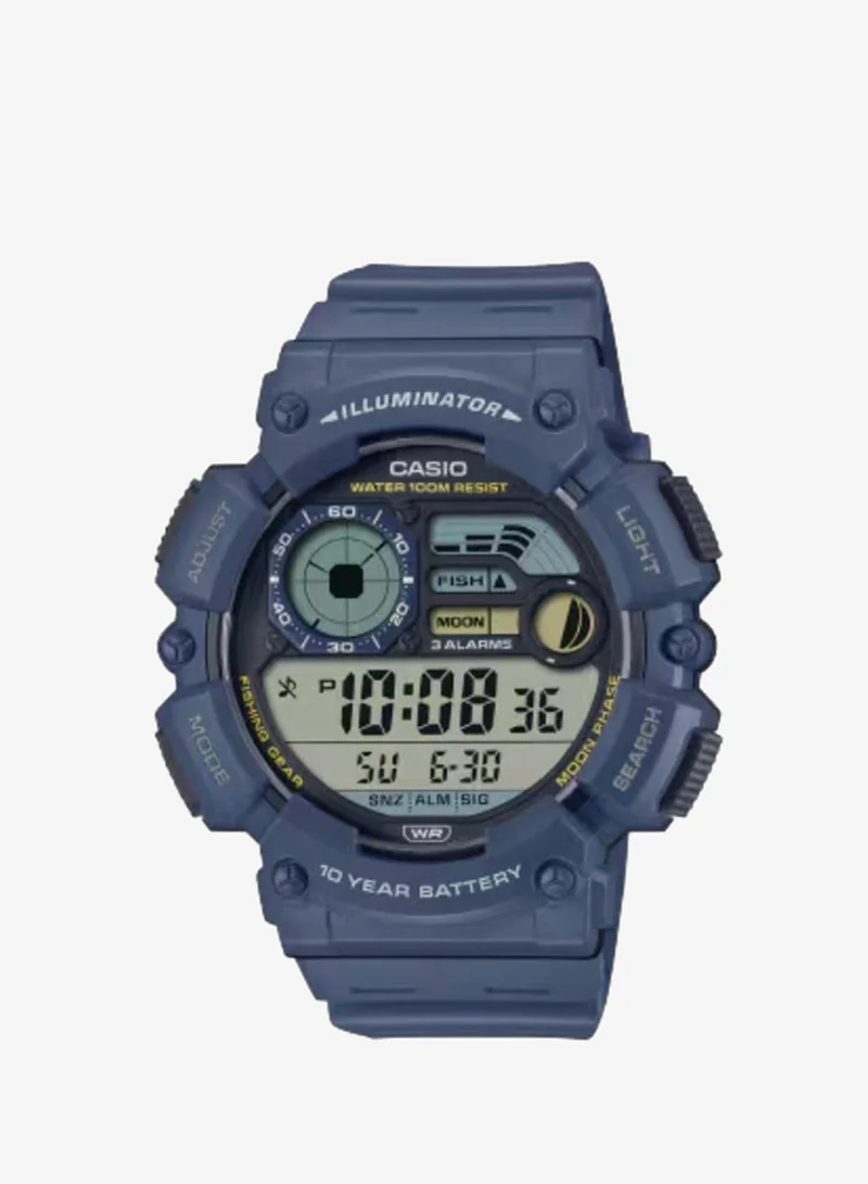 CASIO Men's Resin Digital Watch WS-1500H-2AVDF - 50.1 mm
