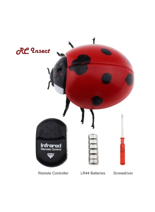 Tipmant Tipmant Kids RC Ladybird Animal Toy Remote Control Car Vehicle Electric Fake Insect Prank Toys for Christmas Halloween  - Image 5