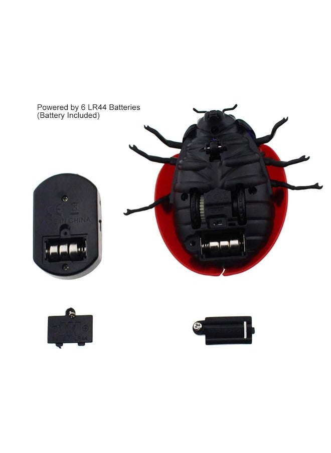 Tipmant Tipmant Kids RC Ladybird Animal Toy Remote Control Car Vehicle Electric Fake Insect Prank Toys for Christmas Halloween  - Image 3