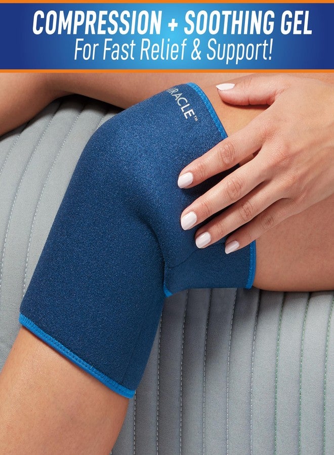 Ontel Miracle Knee Relief Gel-Infused Compression Wrap for 360-Degree Knee Support for Women & Men, Comfortable & Form Fitting Knee Wrap with Ultra-Soothing Cooling Gel, Designed for Cold & Hot Relief - Image 3