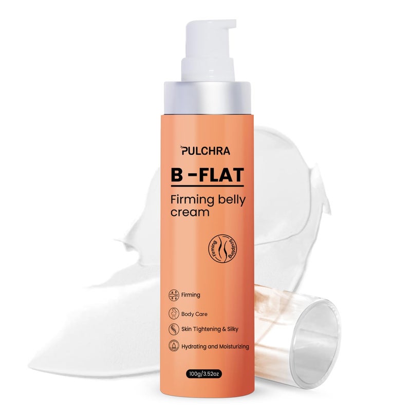 Pulchra Pulchra B Flat Belly Firming Cream Skin Tightening Cream for Cellulite Firming and Tightening Lotion for Belly Arms Thighs and Butt Moisturizing For Women and Men 352 Fl OZ