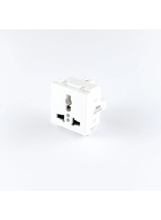 10 Amp Triple Socket - White - Image 1