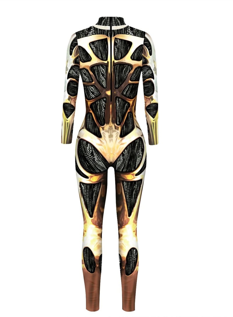 High Quality Unisex Funny 3D Printing Bodysuit Jumpsuit And Women Rompers Cosplay  Costumes - Image 2