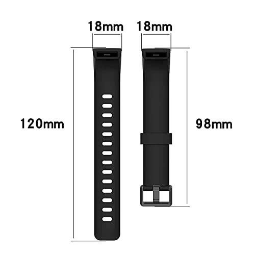 VEROX Replacement Strap Compatible with Realme Smart Band Watch Bracelet RMA 183 Strap- Black - Image 4