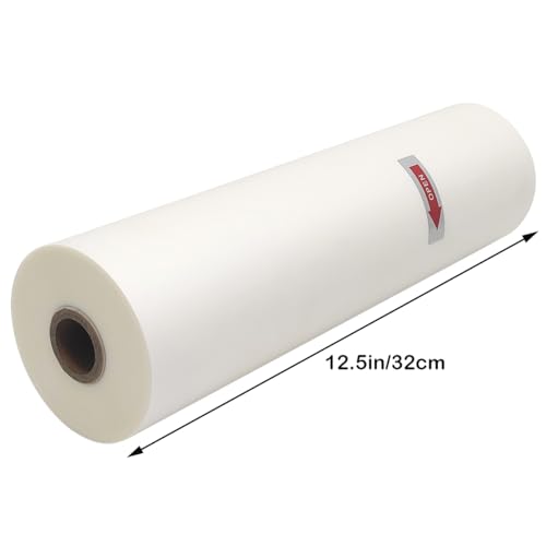 INTBUYING 12.5 Inch x 656 Ft BOPP Glue-Based Soft-Touch Laminating Film, 1 Roll 1.4 mil Thickness Matte Thermal Laminating Film Roll for Protecting Documents, Photos, Drawings and Other Art Printings - Image 2