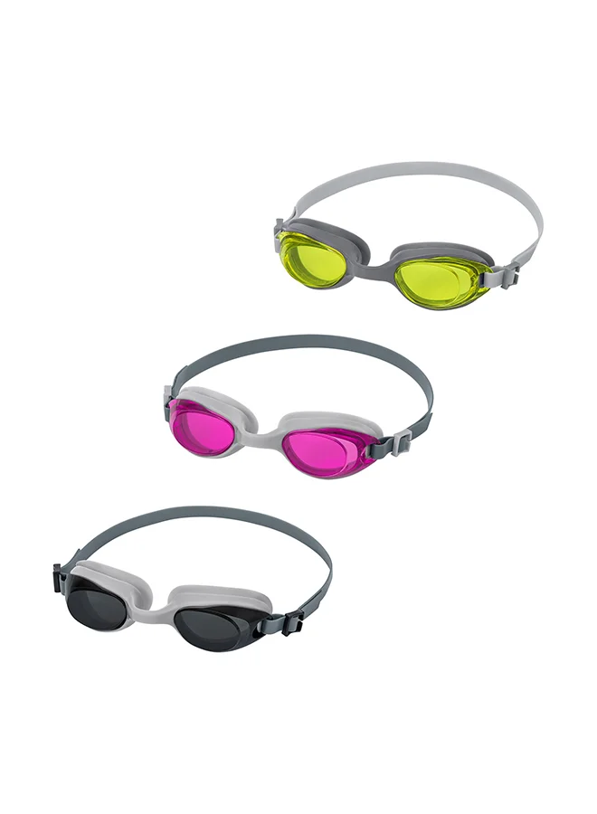 بست واي Bestway, Resurge Swimming Goggles for Kids Anti Fog UV Protection Swim Glasses Adjustable Strap Leak Proof Pool Goggles Assorted Colors 1 Pc
