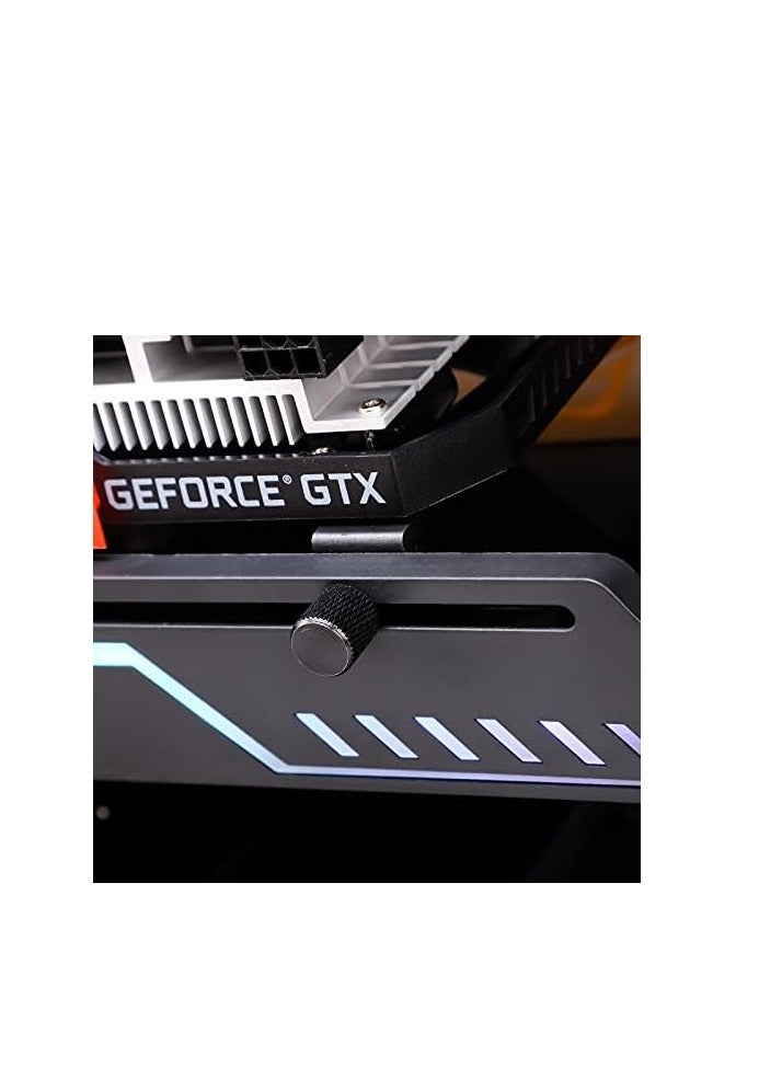 ثيرمالرايت حامل دعم تقويم وحدة معالجة الرسومات TR-GCSF من ثيرمال رايت مع إضاءة ARGB، إطار معدني، طول قابل للتعديل، إضاءة ARGB 5V - Image 4