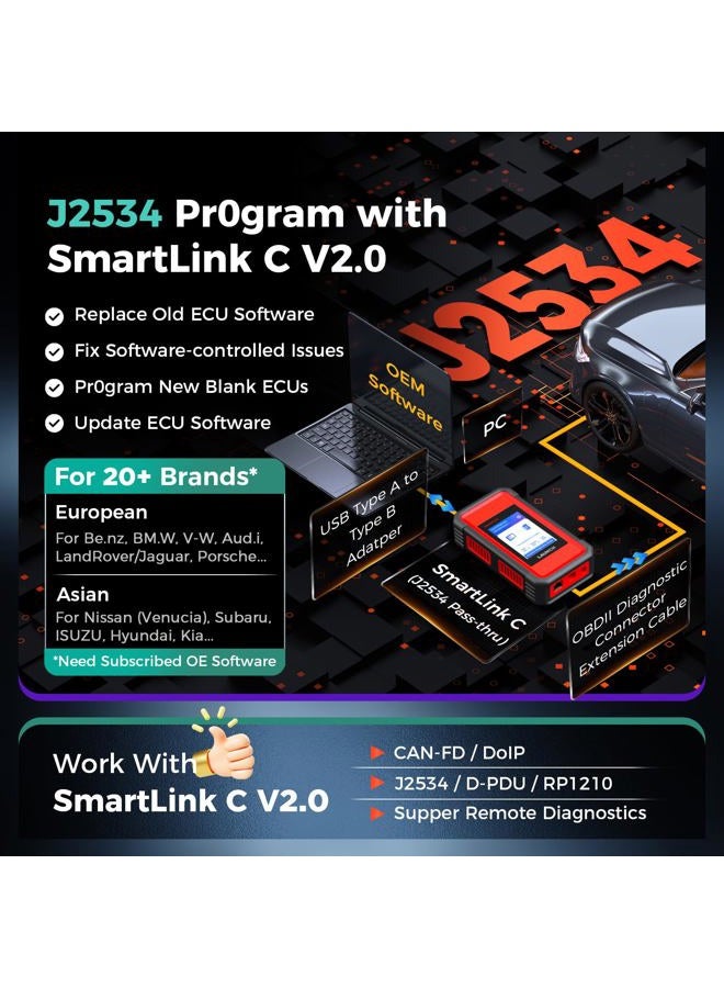 Launch X431 V+ Full System Bi-Directional Scan Tool Key Programming Diagnostic Scanner Code Reader - Image 3