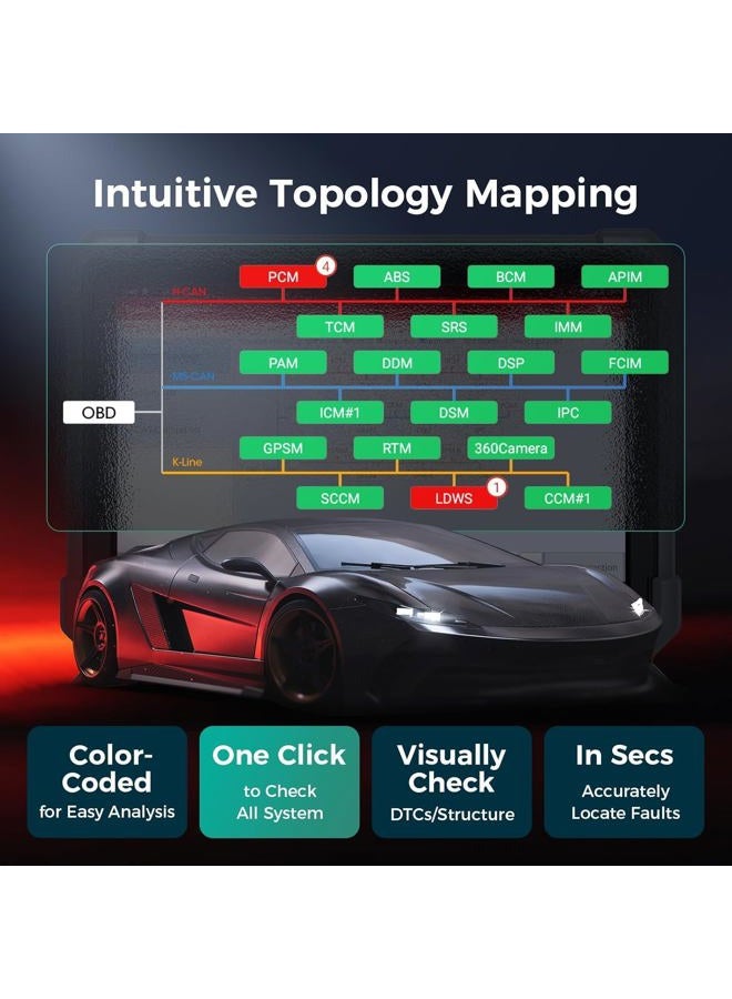 Launch X431 V+ Full System Bi-Directional Scan Tool Key Programming Diagnostic Scanner Code Reader - Image 4