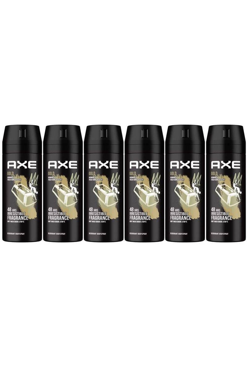 Axe Non Stop Fresh Men Deodorant Body Spray 150ml (Pack of 6) - Image 1