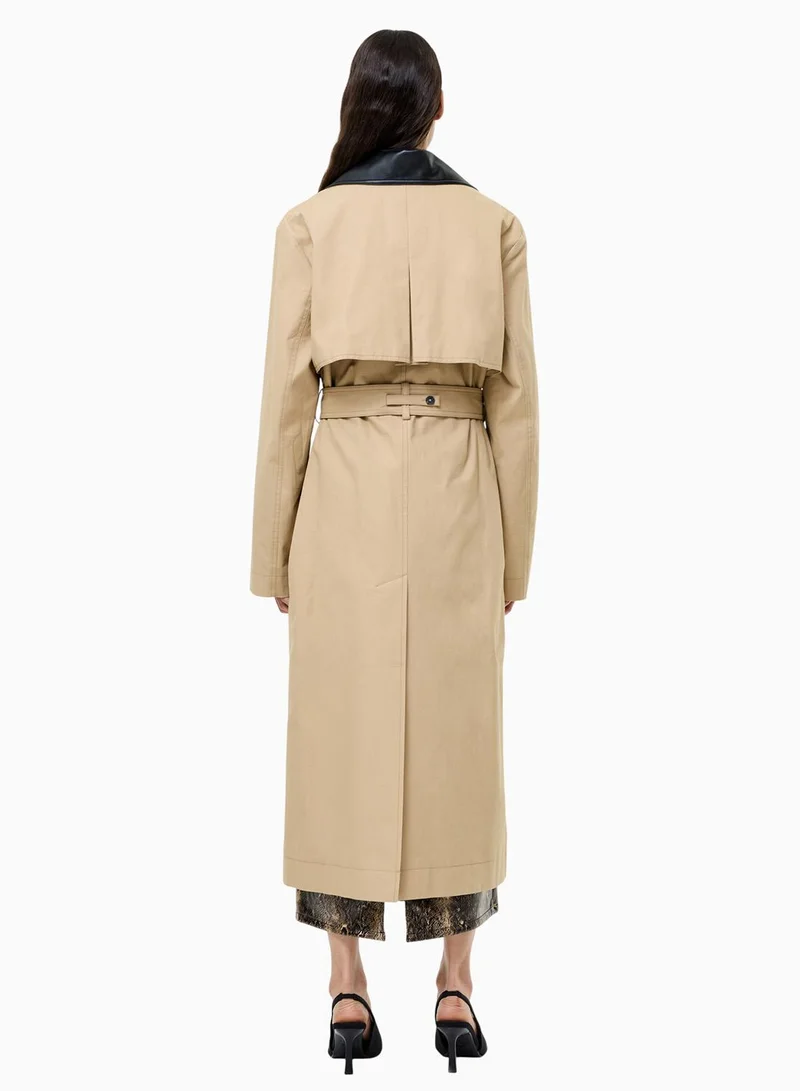 French Connection Dasha Cotton Twill Trench Coat