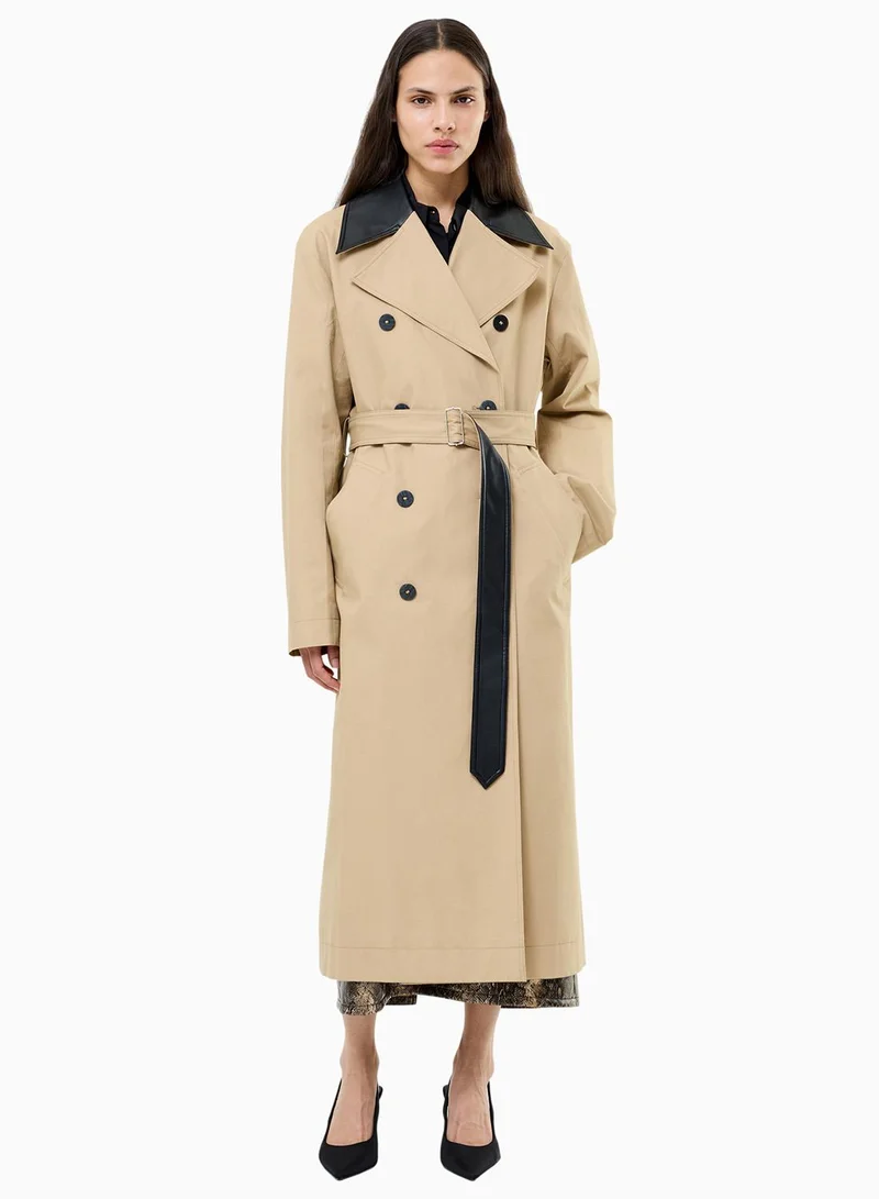French Connection Dasha Cotton Twill Trench Coat